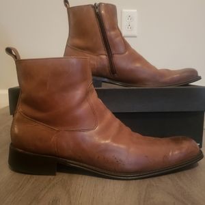 Kenneth Cole leather ankle boots size 12